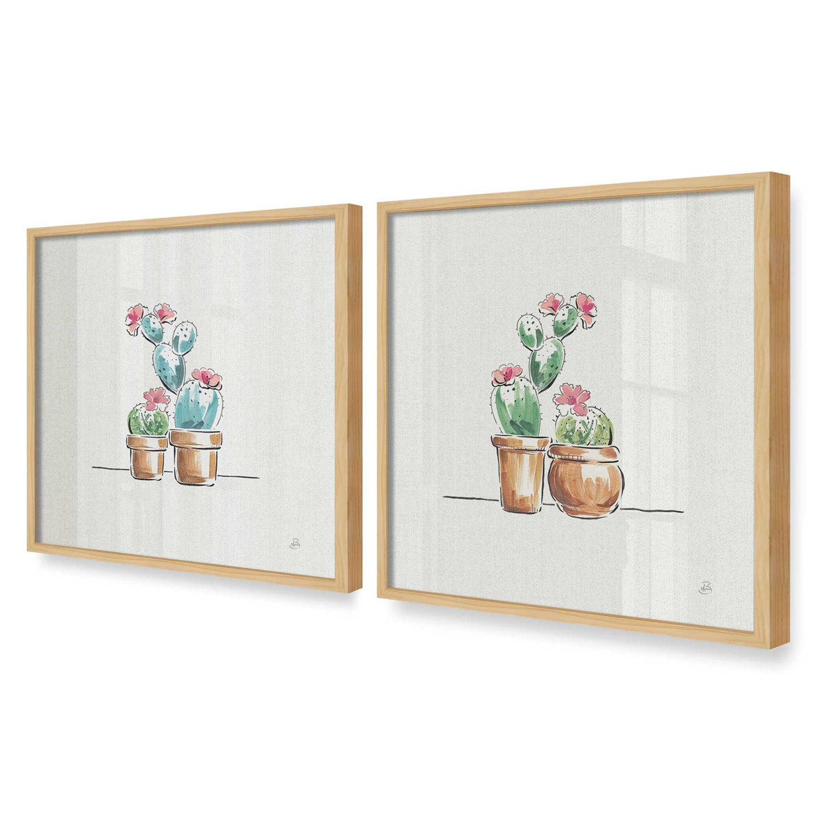 [Color:American Maple], Picture of art in an American Maple frame at an angle