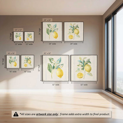 Zesty Little Sunshine, Set of 2 Canvas Prints