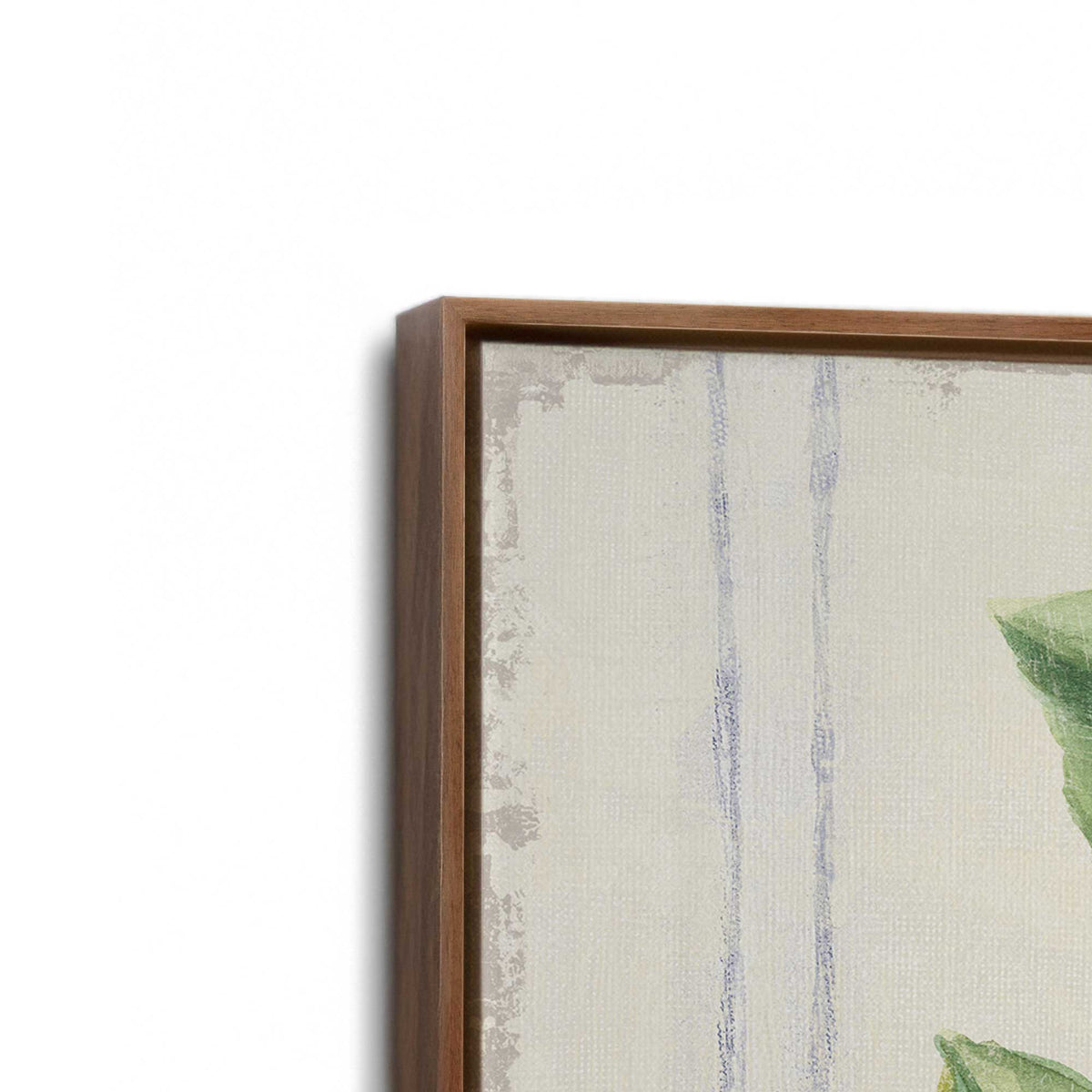 [Color:Walnut], Picture of art in a Walnut frame at an angle