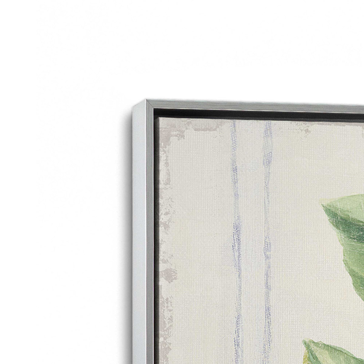 [Color:Polished Chrome], Picture of art in a Polished Chrome frame at an angle