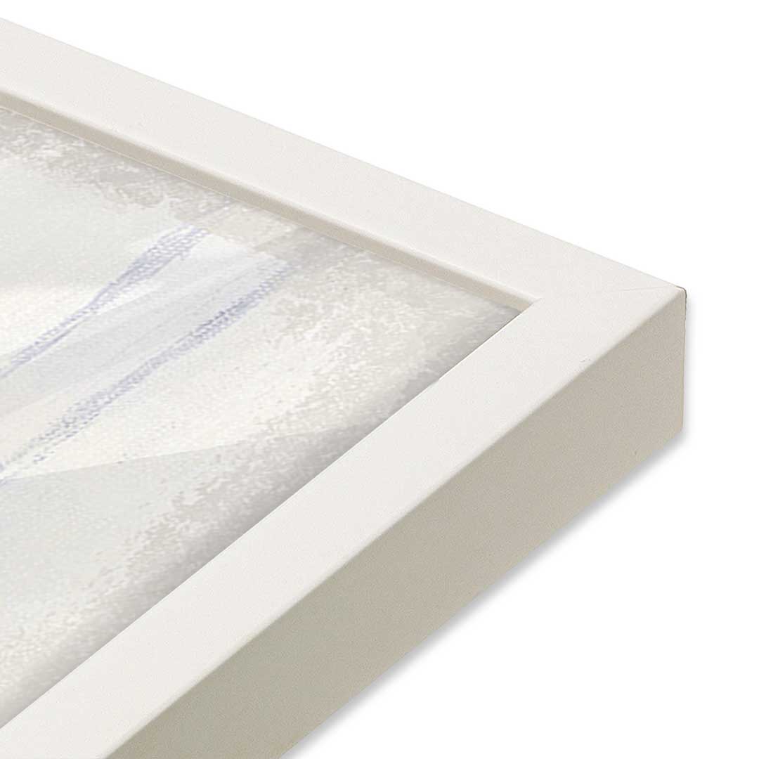 [Color:Opaque White], Picture of art in an Opaque White frame of the corner