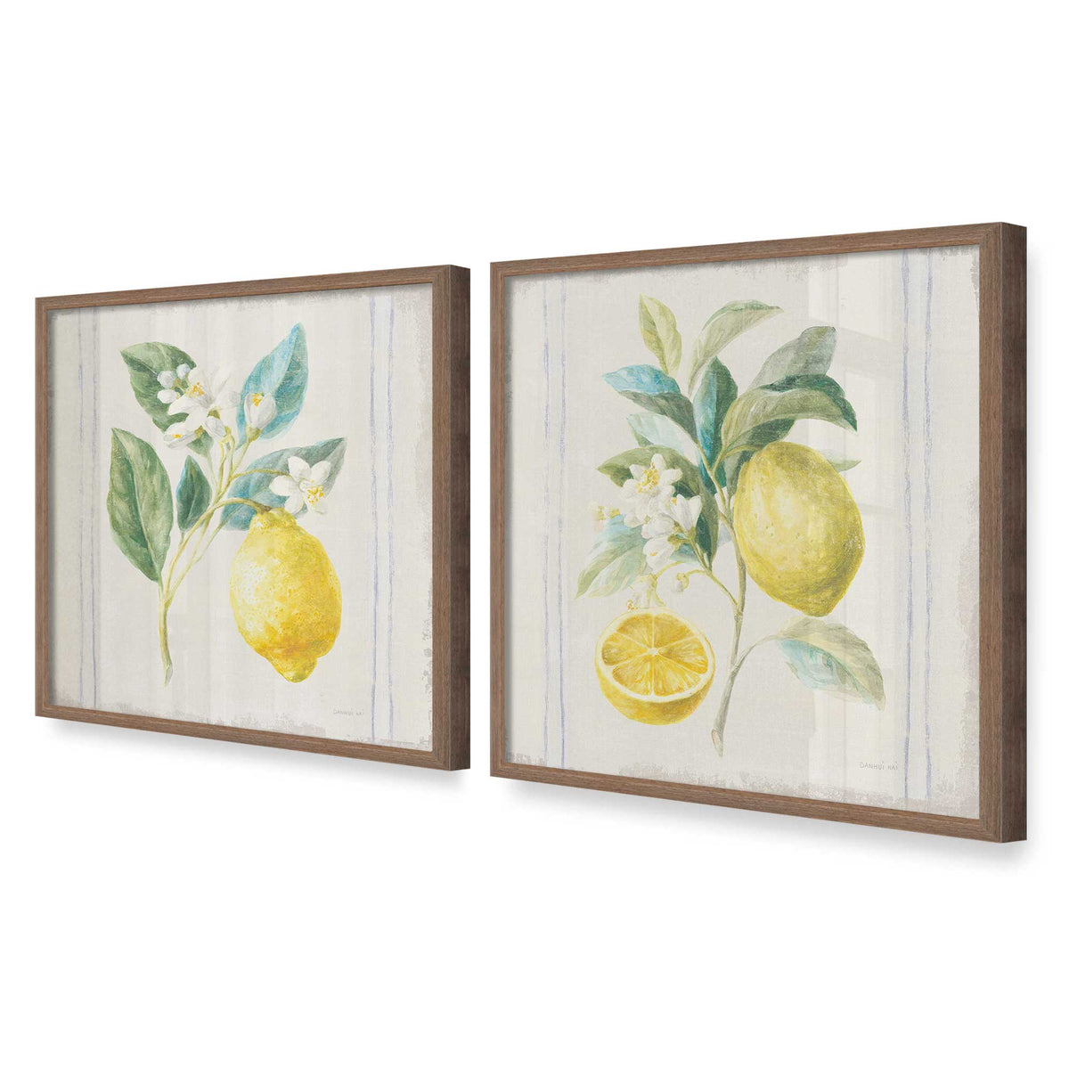 [Color:Walnut], Picture of art in a Walnut frame at an angle