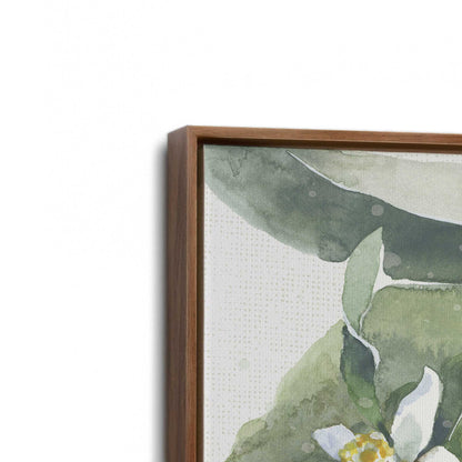 [Color:Walnut], Picture of art in a Walnut frame at an angle