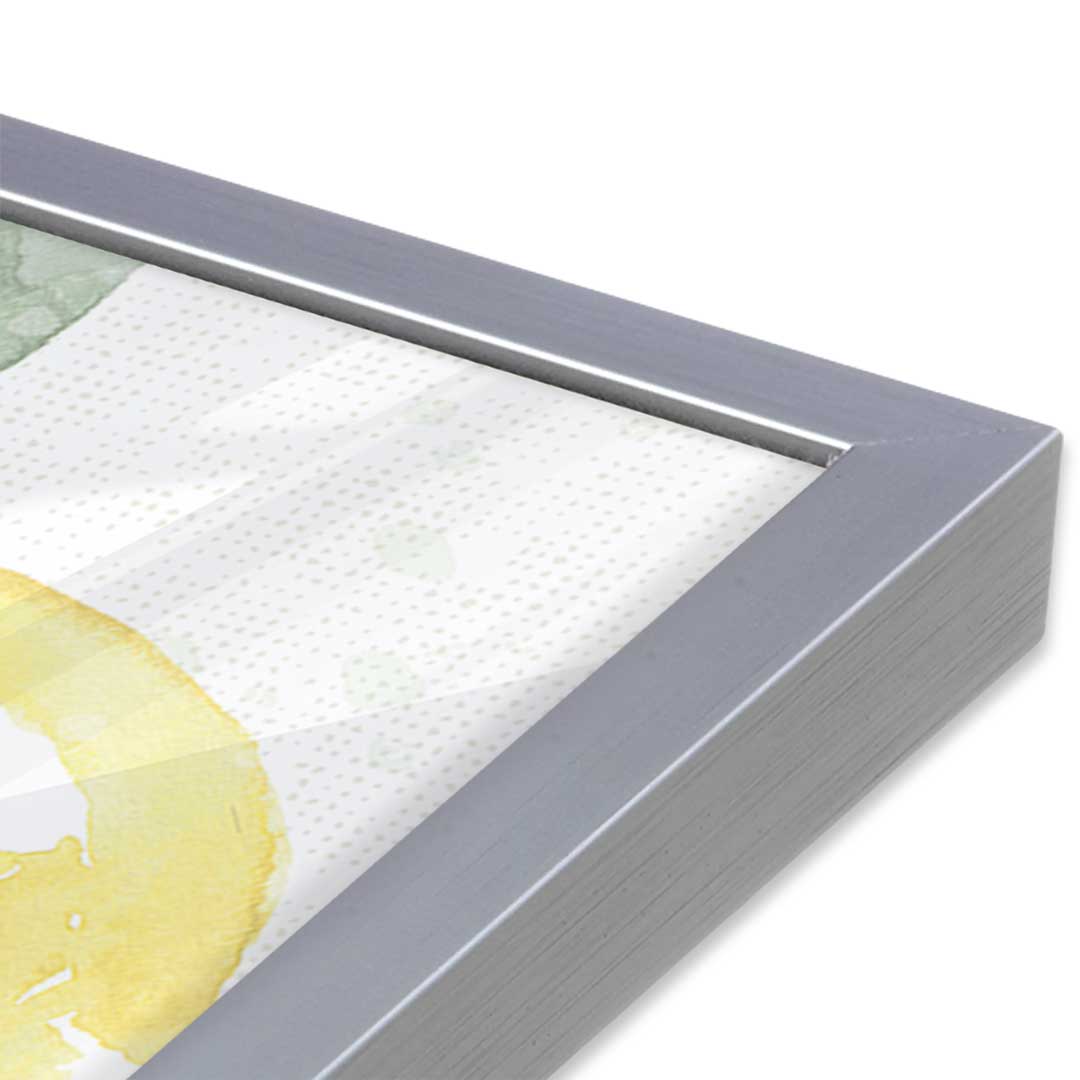 [Color:Polished Chrome], Picture of art in a Polished Chrome frame at an angle