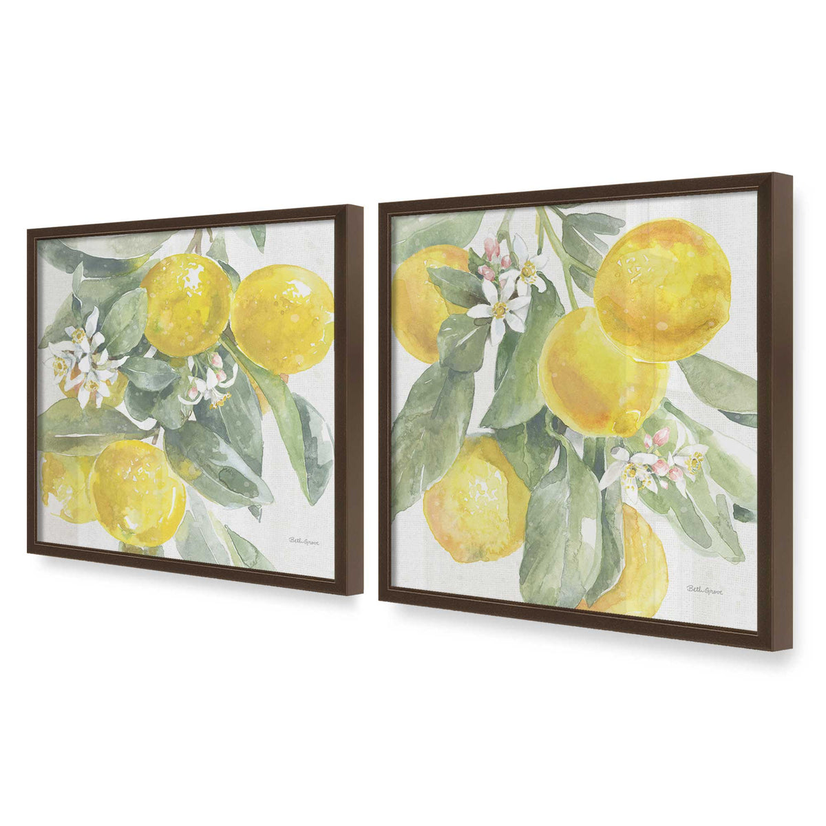 [Color:Belvinder Brown], Picture of art in a Belvinder Brown frame at an angle