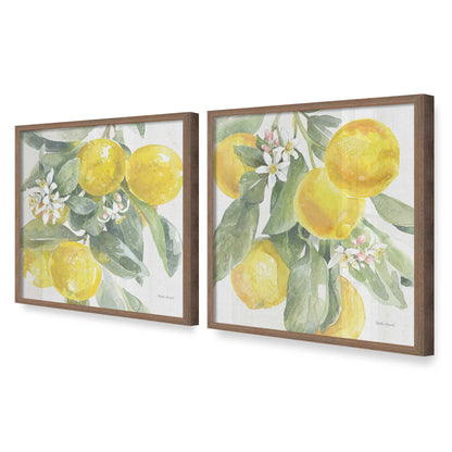 [Color:Walnut], Picture of art in a Walnut frame at an angle