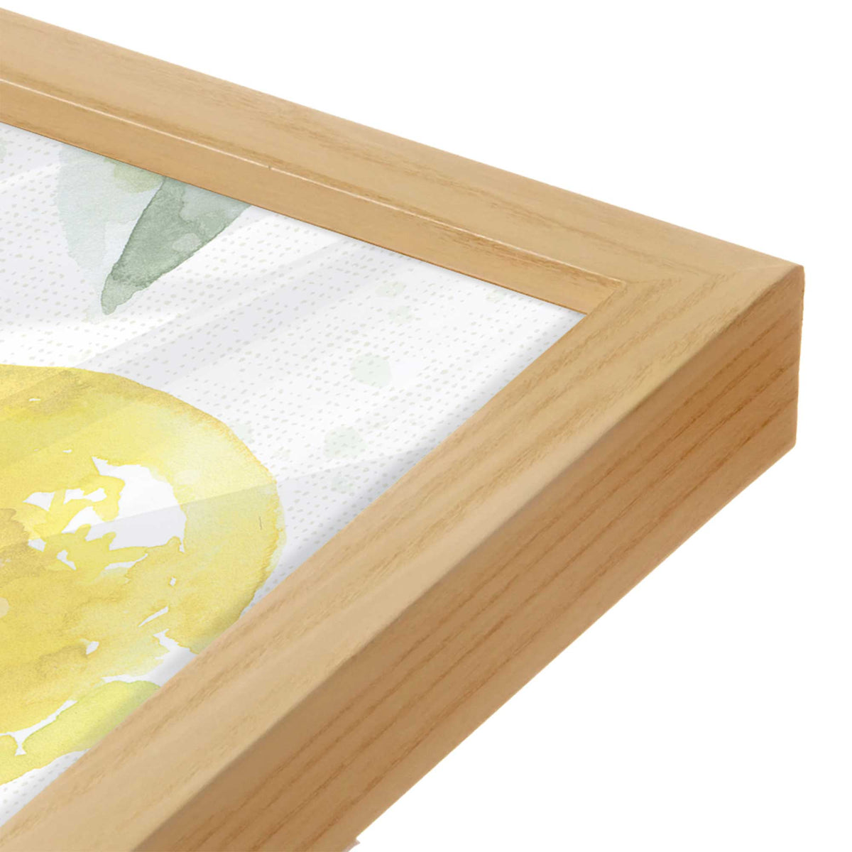 [Color:American Maple], Picture of art in an American Maple frame of the corner