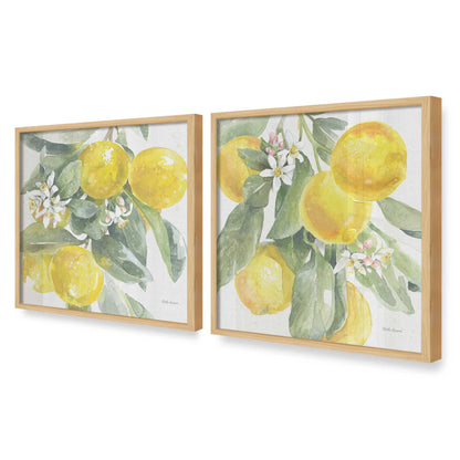 [Color:American Maple], Picture of art in an American Maple frame at an angle