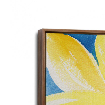 [Color:Walnut], Picture of art in a Walnut frame at an angle