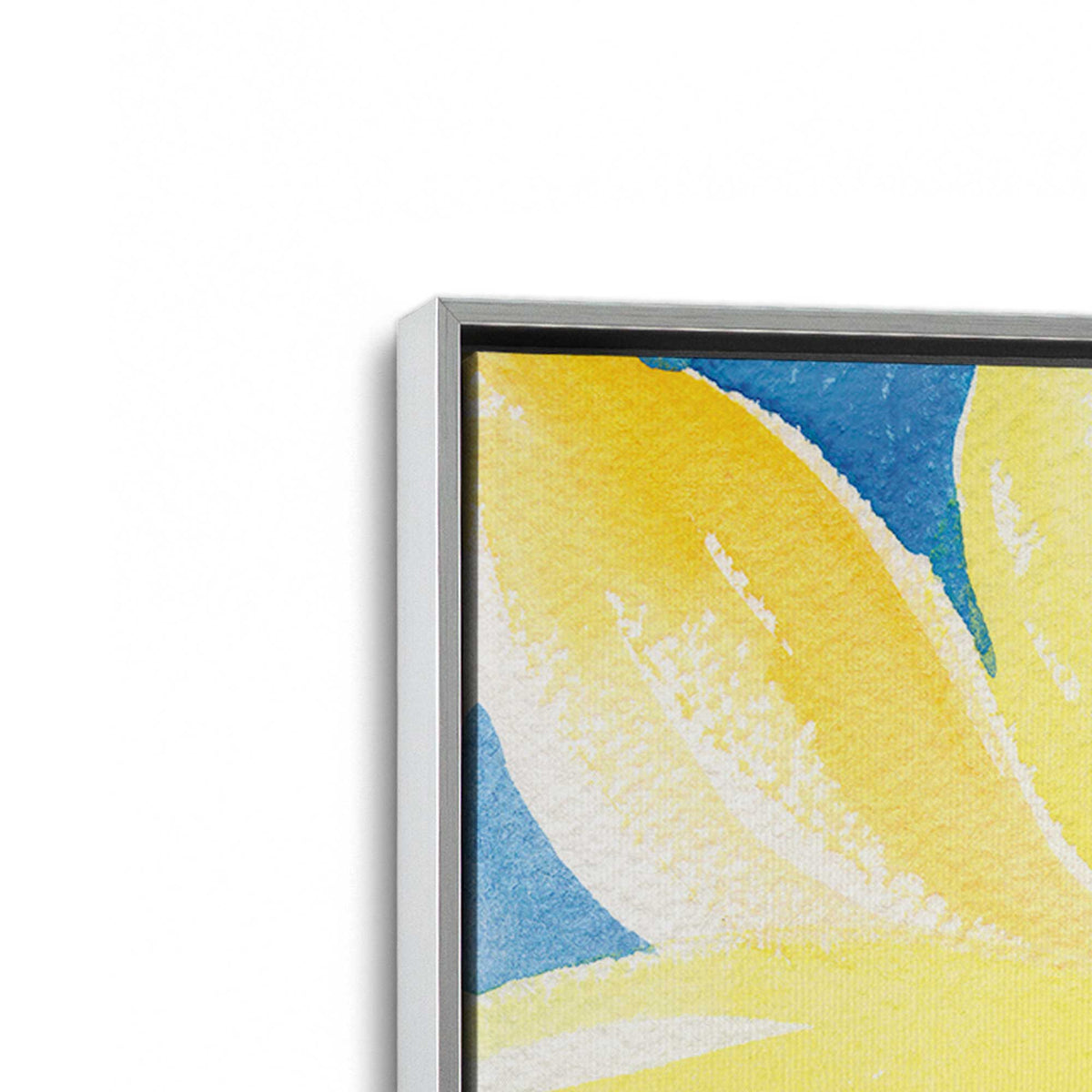 [Color:Polished Chrome], Picture of art in a Polished Chrome frame at an angle