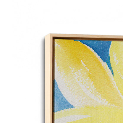[Color:American Maple], Picture of art in an American Maple frame at an angle