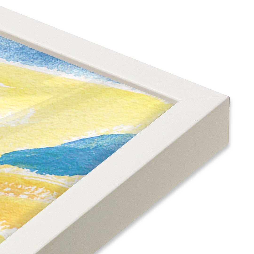 [Color:Opaque White], Picture of art in an Opaque White frame of the corner