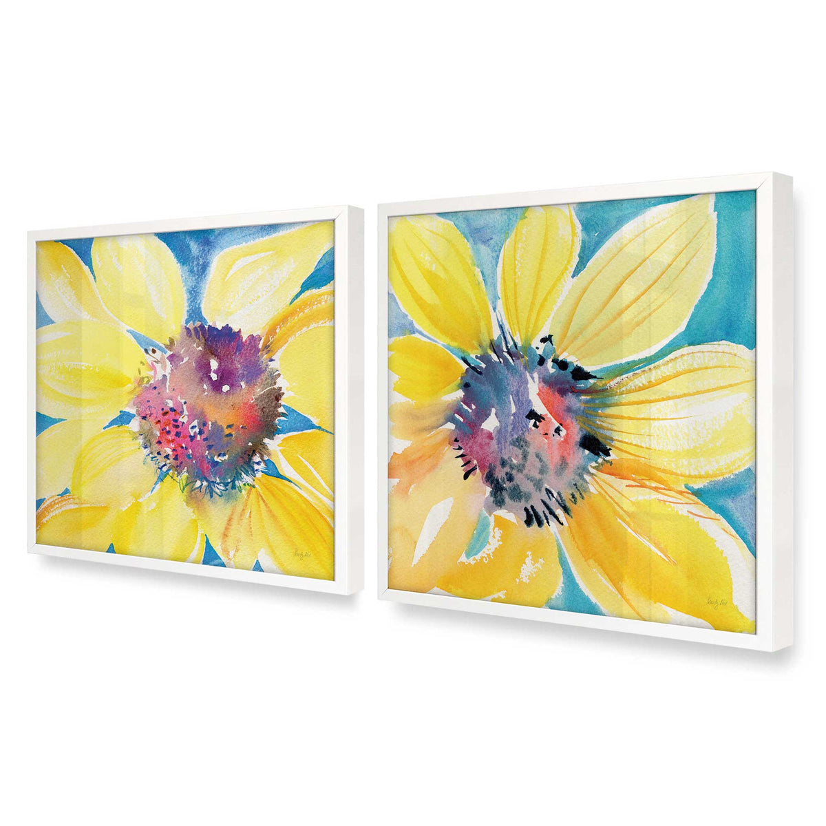 [Color:Opaque White], Picture of art in an Opaque White frame at an angle