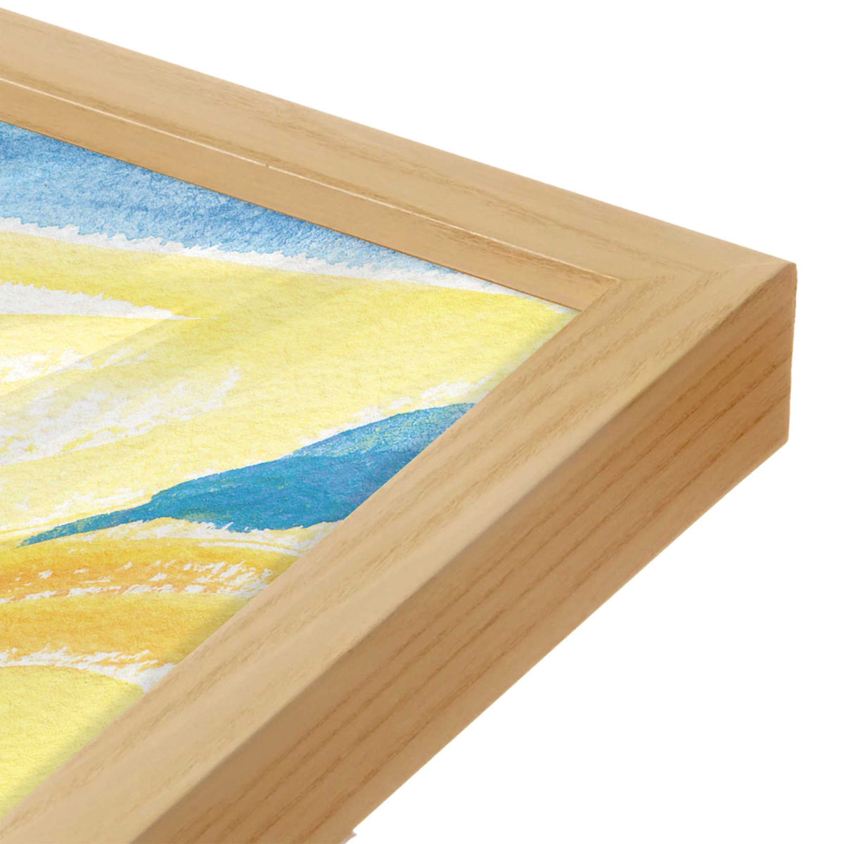 [Color:American Maple], Picture of art in an American Maple frame of the corner