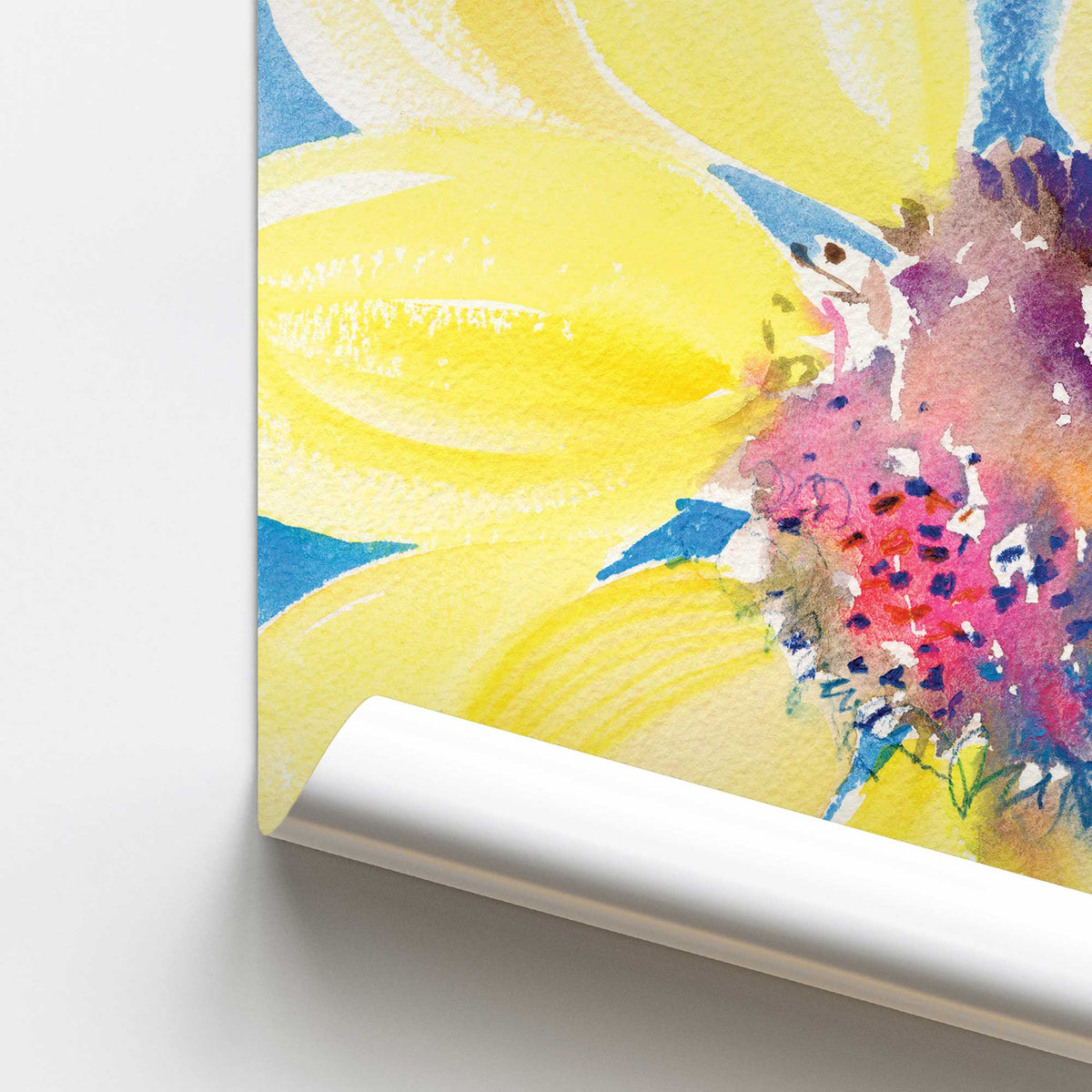[color:Rolled Print], Picture of close up of art