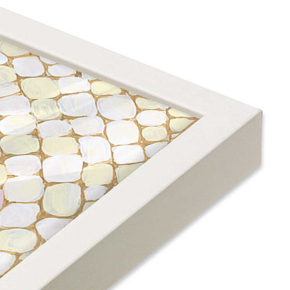 [Color:Opaque White], Picture of art in an Opaque White frame of the corner