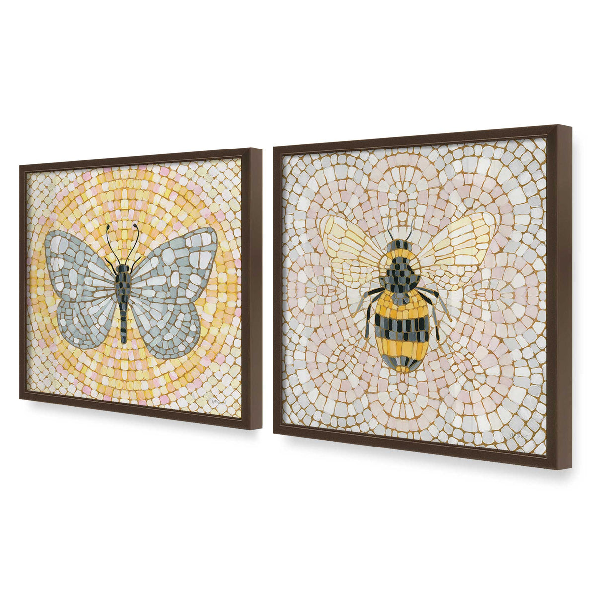 [Color:Belvinder Brown], Picture of art in a Belvinder Brown frame at an angle