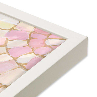[Color:Opaque White], Picture of art in an Opaque White frame of the corner