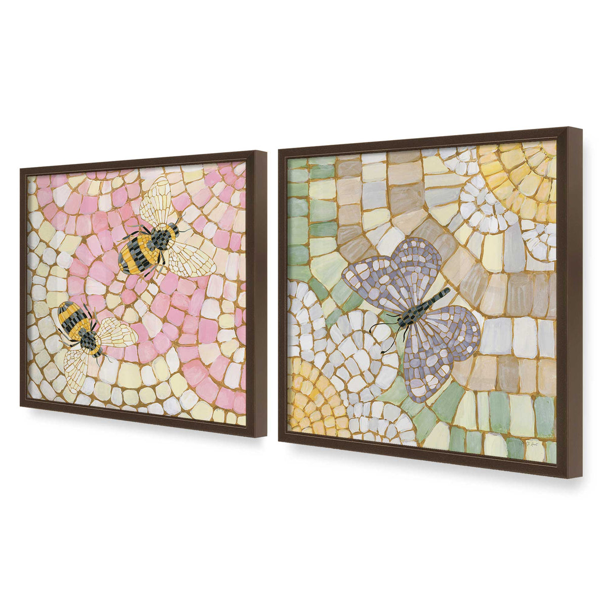 [Color:Belvinder Brown], Picture of art in a Belvinder Brown frame at an angle