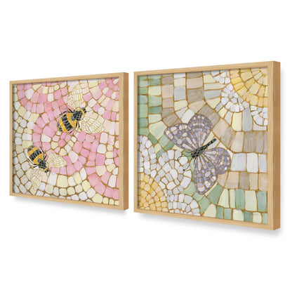 [Color:American Maple], Picture of art in an American Maple frame at an angle