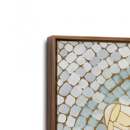 [Color:Walnut], Picture of art in a Walnut frame at an angle