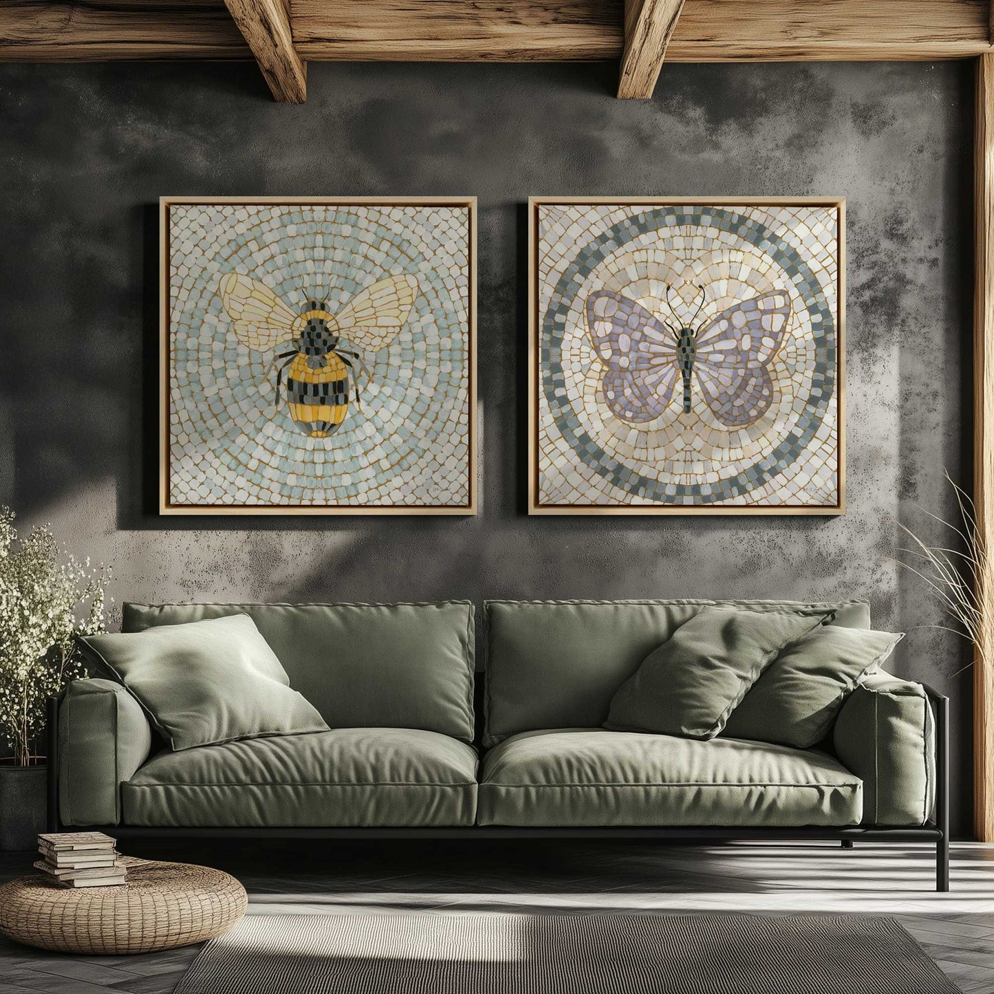 [Color:Walnut], Picture of art in a Walnut frame