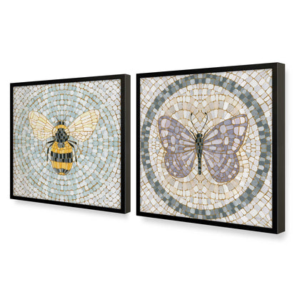 [Color:Satin Black], Picture of art in a Satin Black frame at an angle