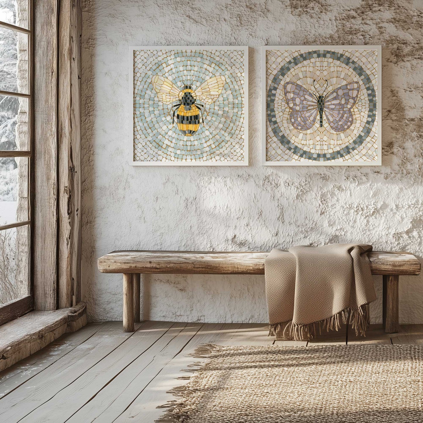 [Color:Satin Black], Picture of art in a Satin Black frame