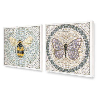 [Color:Opaque White], Picture of art in an Opaque White frame at an angle
