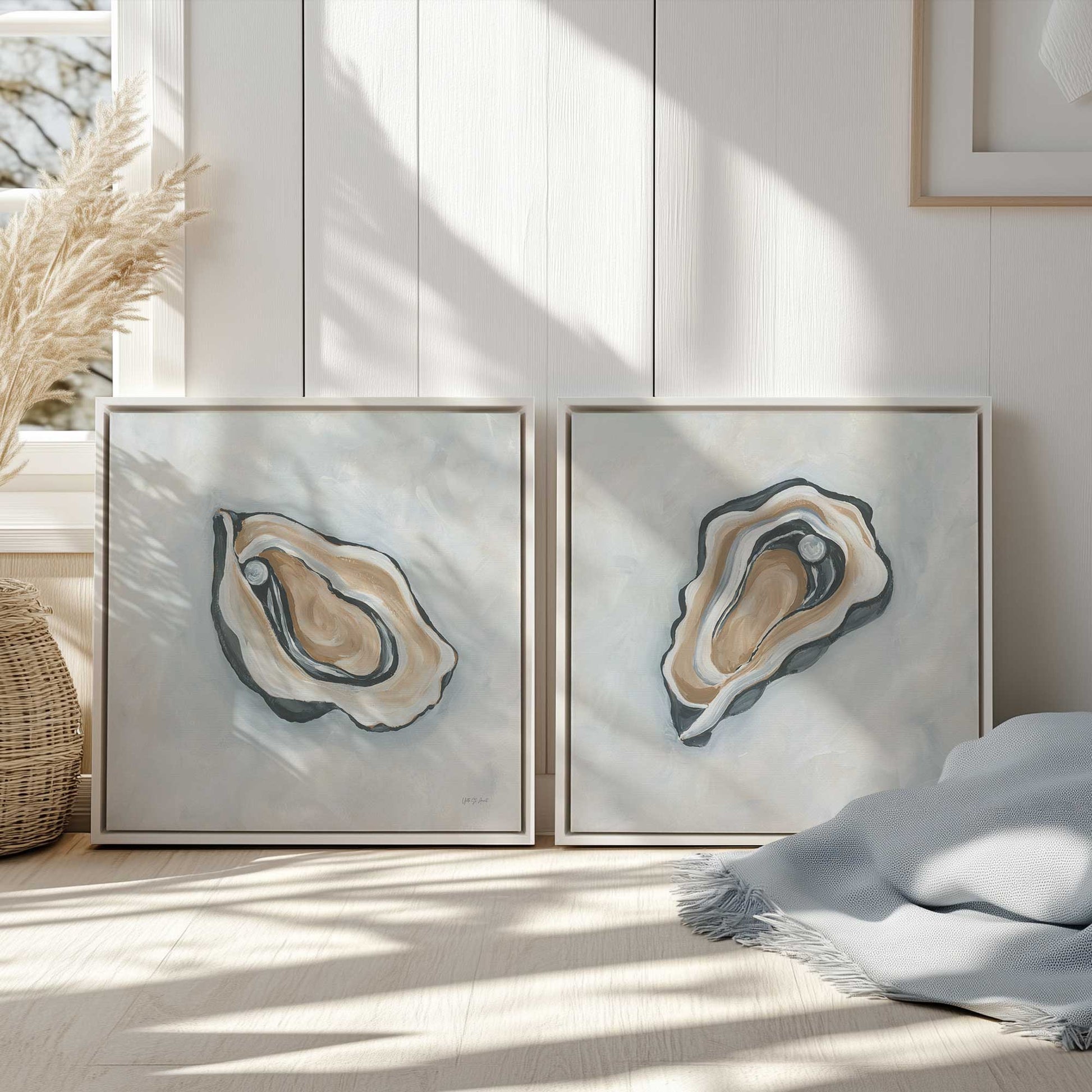 [Color:Opaque White], Picture of art in a White frame