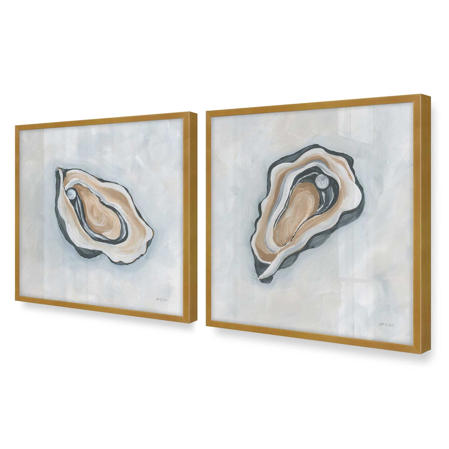 [Color:Polished Gold], Picture of art in a Polished Gold frame of the corner
