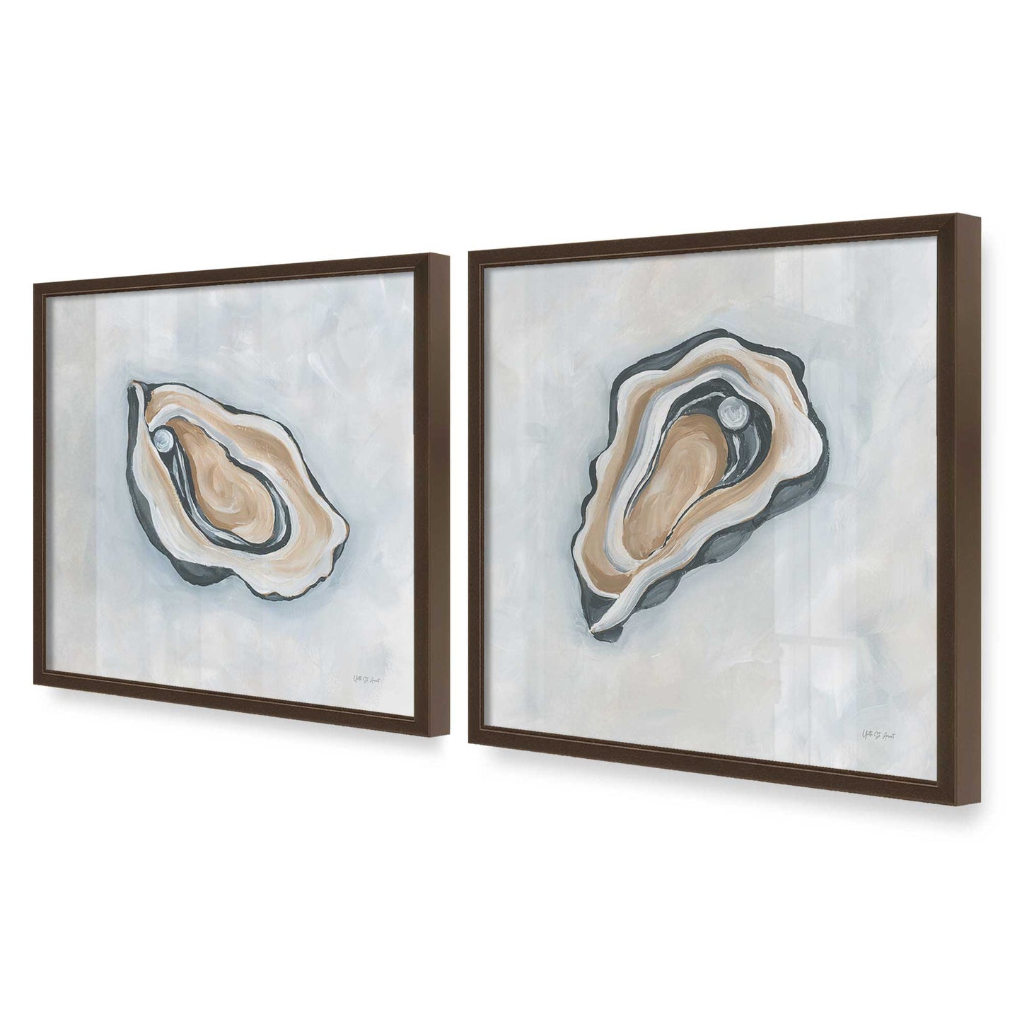 [Color:Belvinder Brown], Picture of art in a Belvinder Brown frame at an angle