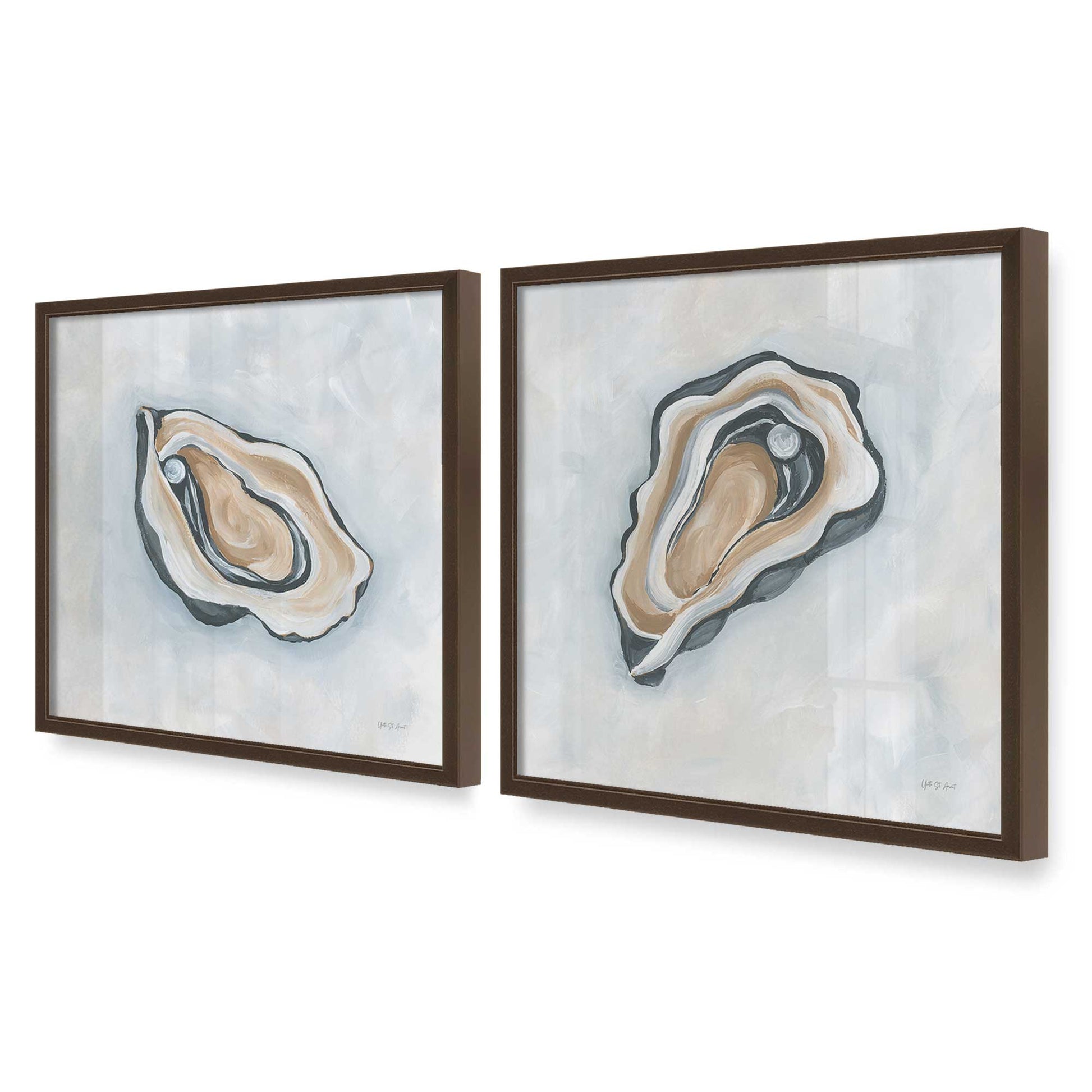 [Color:Belvinder Brown], Picture of art in a Belvinder Brown frame at an angle
