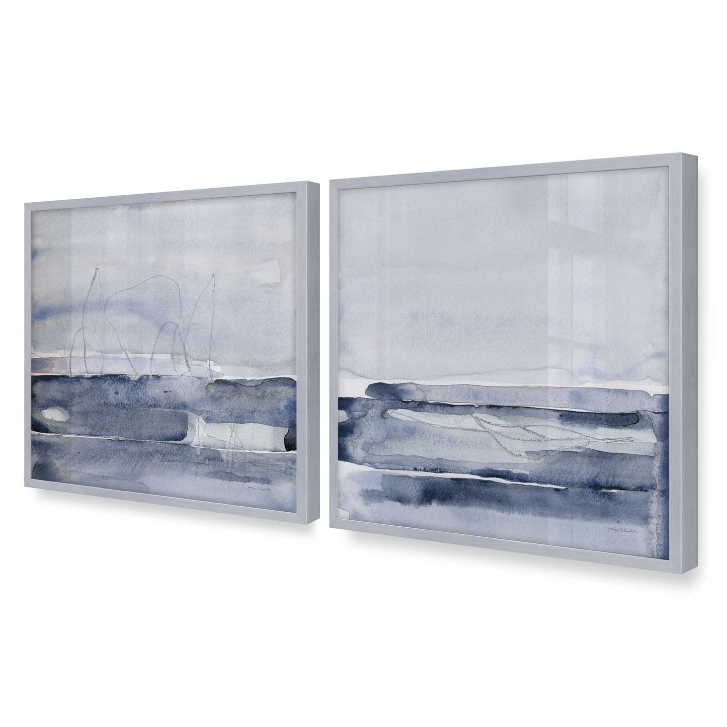 [Color:Polished Chrome], Picture of art in a Polished Chrome frame of the corner
