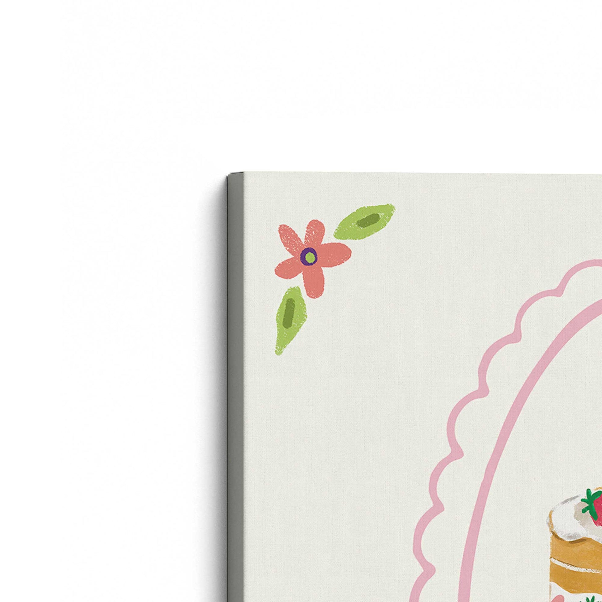 [Color:Stretched Canvas], Picture of art at an angle