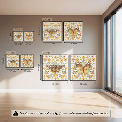 Sunny Flutters, Set of 2 Canvas Prints