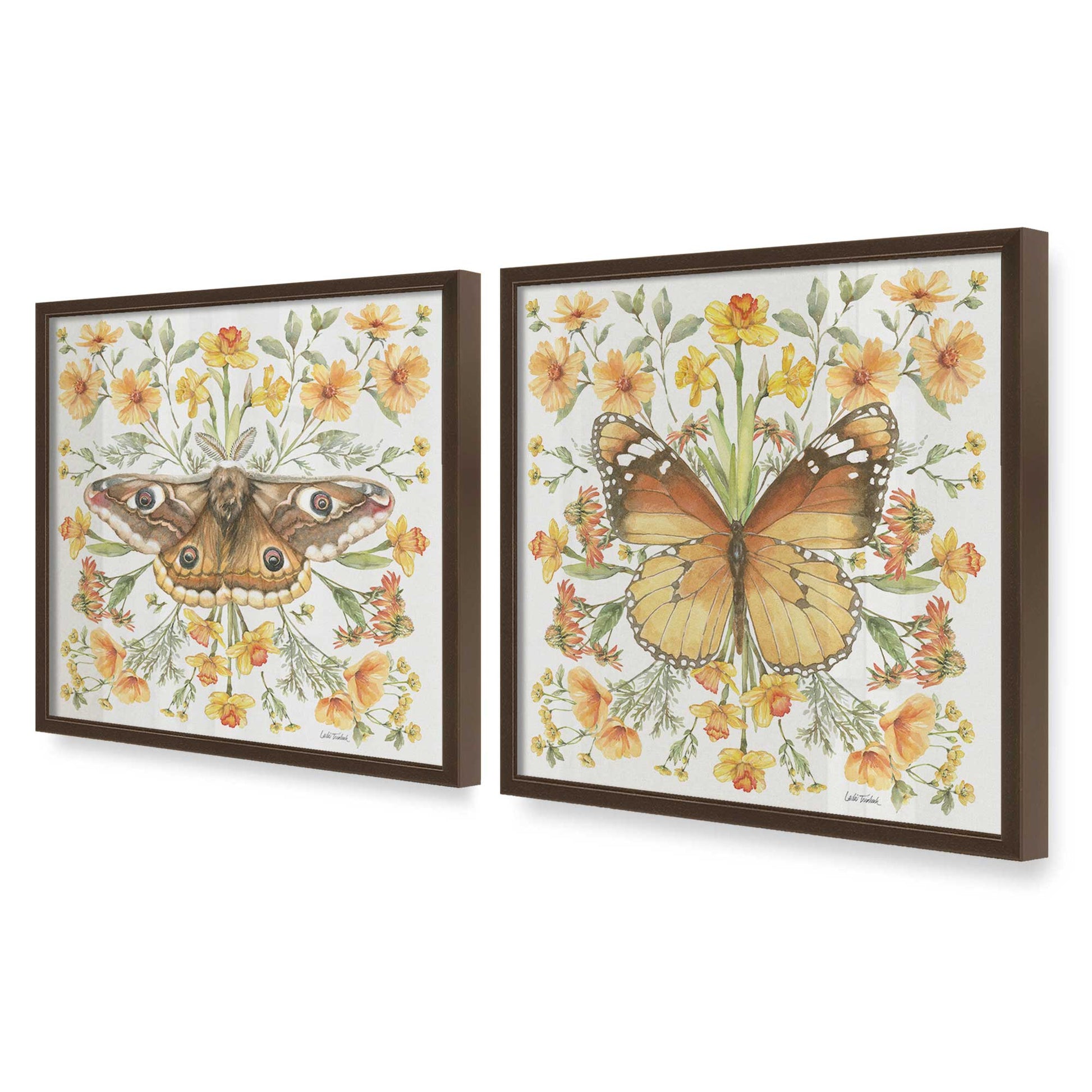 [Color:Belvinder Brown], Picture of art in a Belvinder Brown frame at an angle