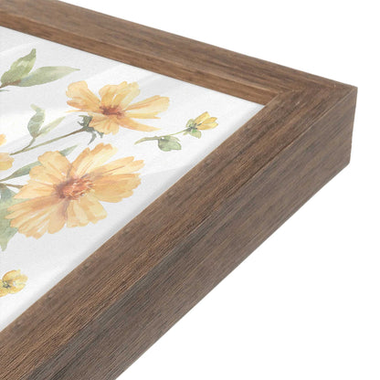 [Color:Walnut], Picture of art in a Walnut frame of the corner
