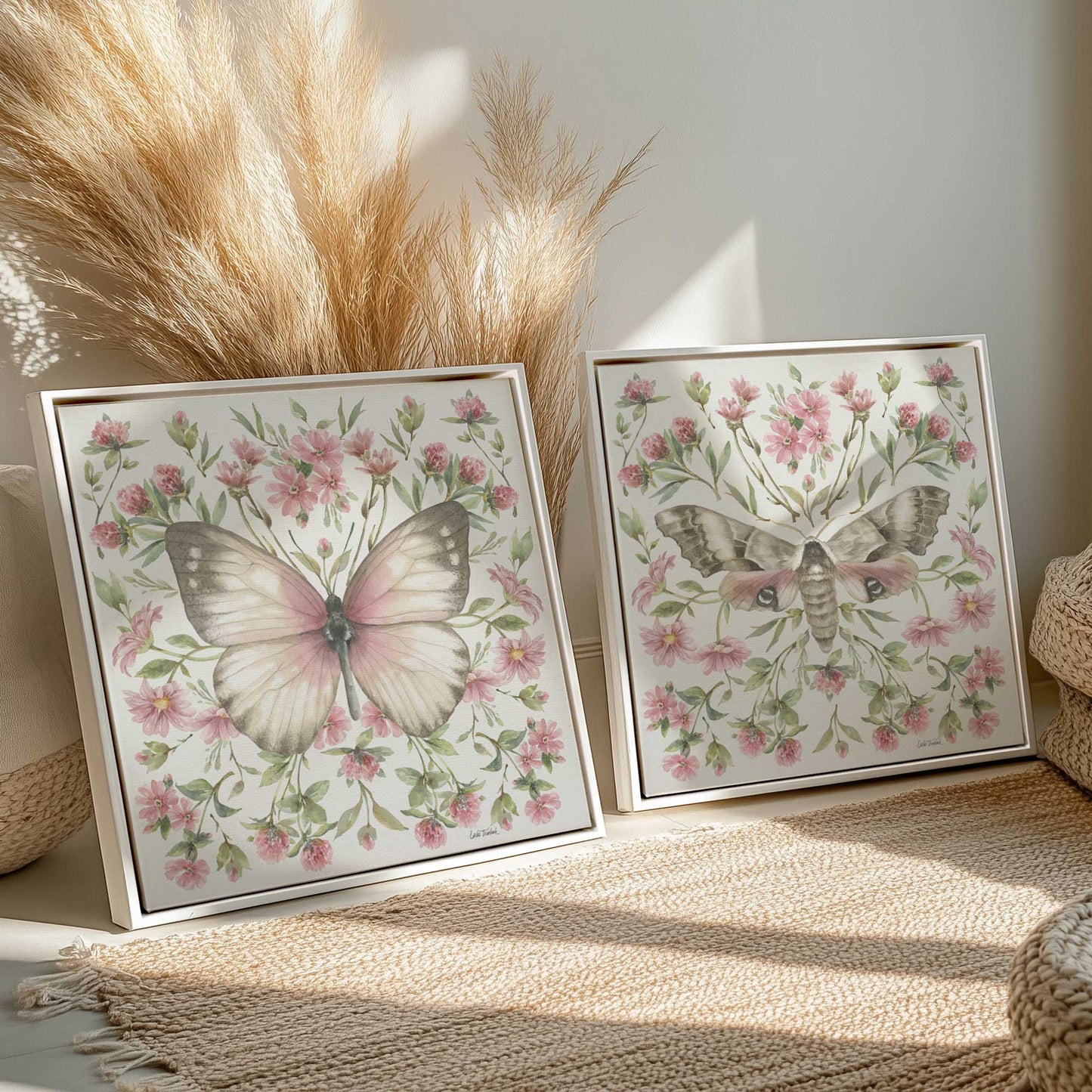 [Color:Opaque White], Picture of art in a White frame