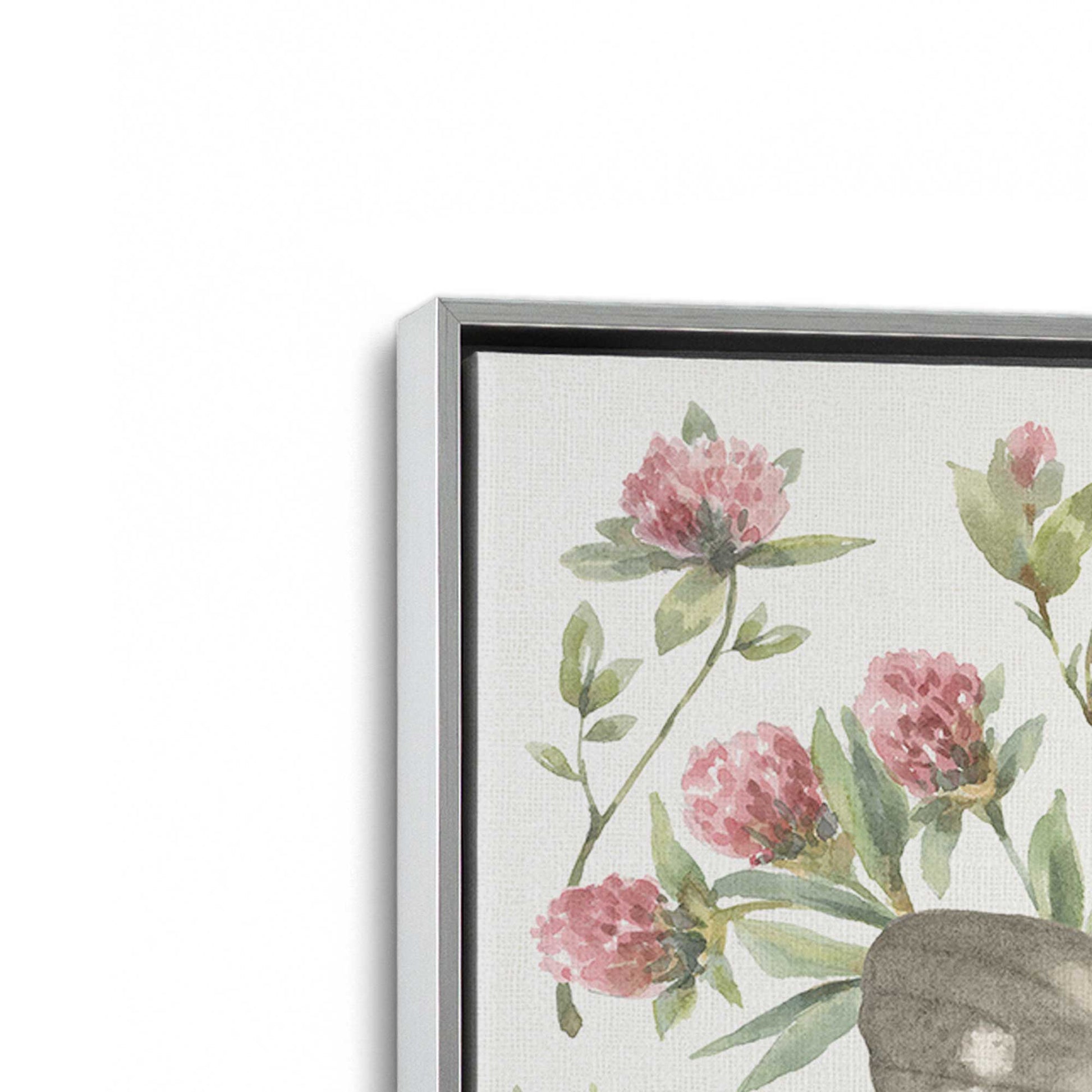 [Color:Polished Chrome], Picture of art in a Polished Chrome frame at an angle