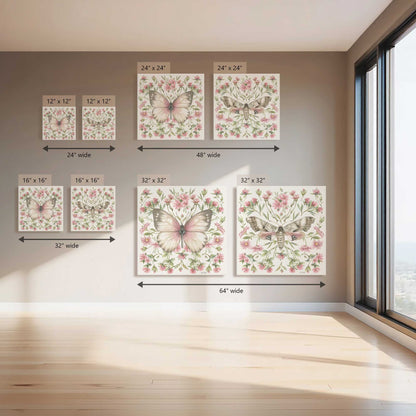 Petal Flutter Pop, Set of 2 Canvas Prints
