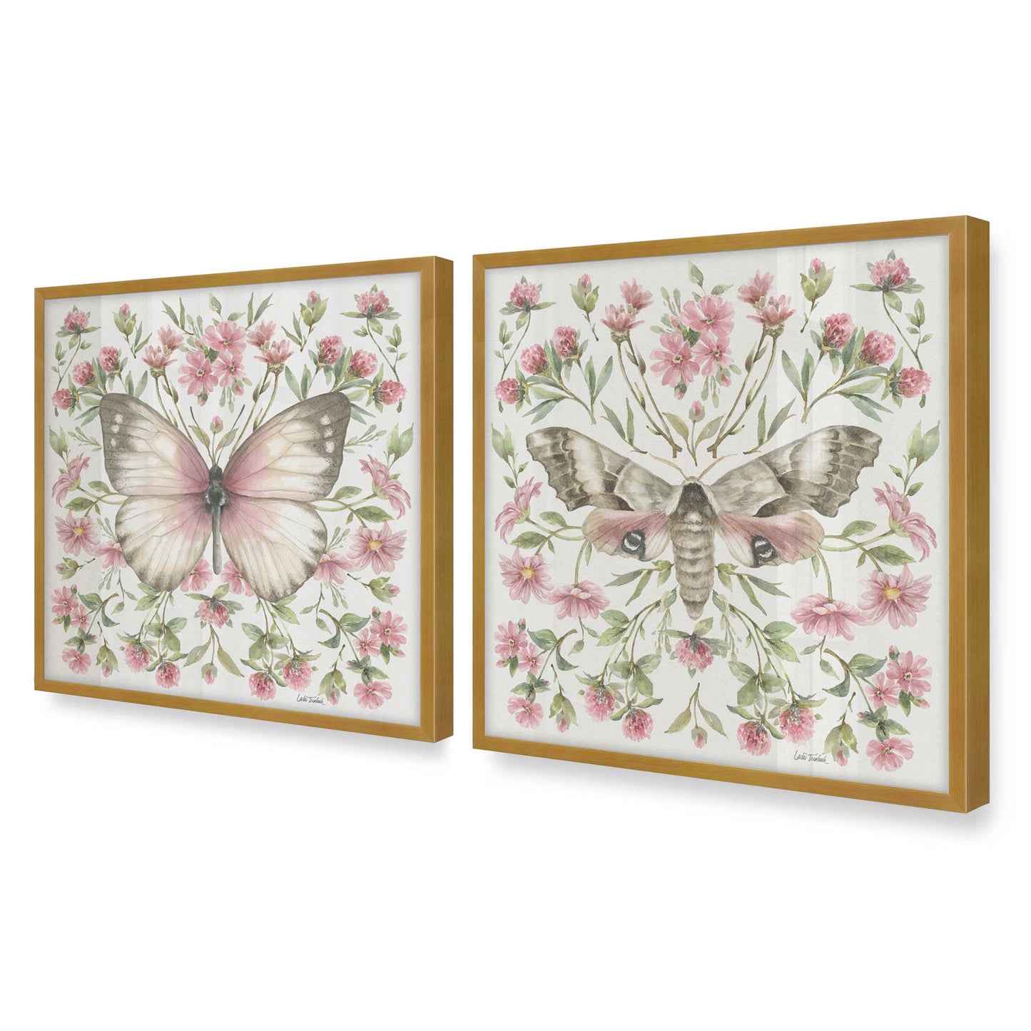 [Color:Polished Gold], Picture of art in a Polished Gold frame of the corner