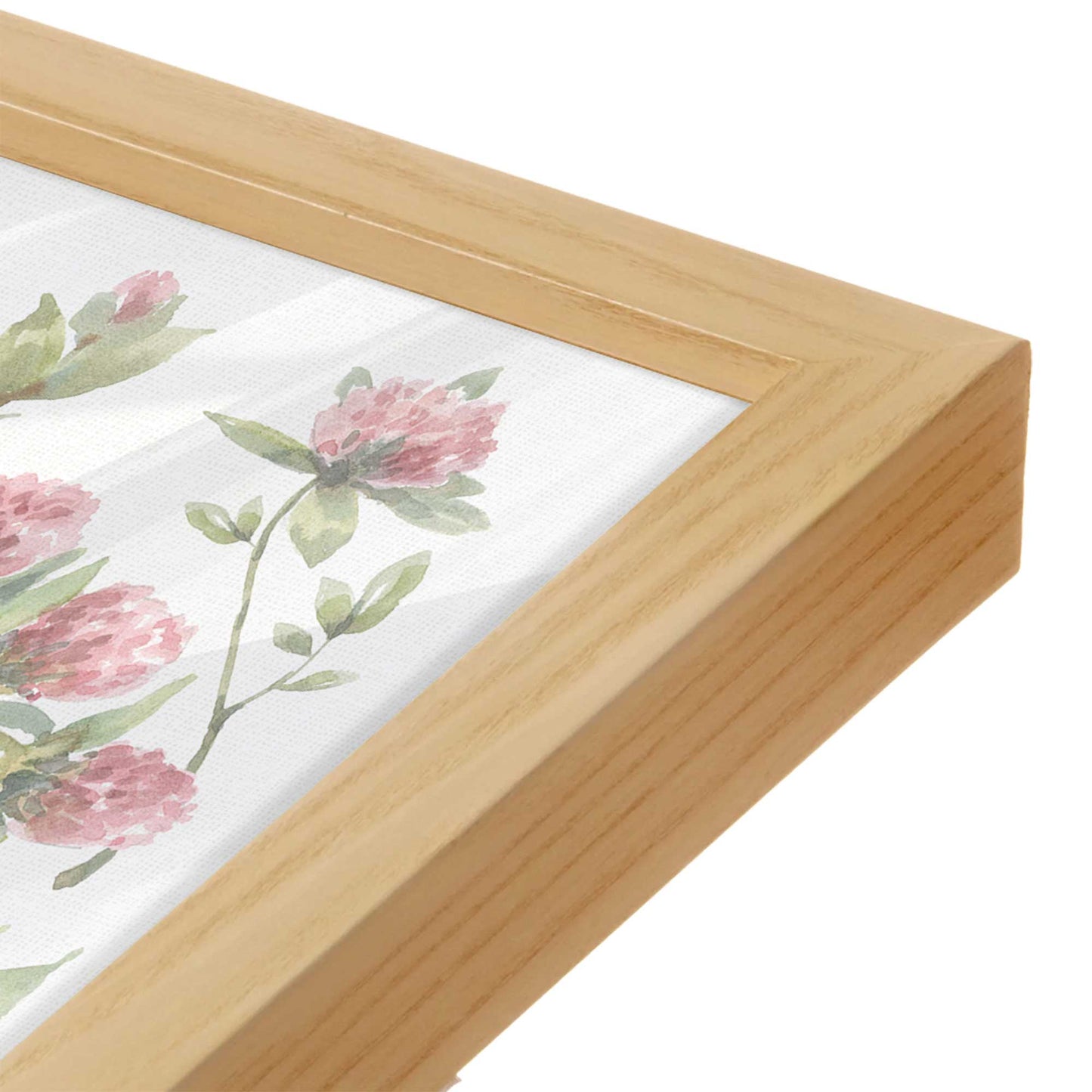 [Color:American Maple], Picture of art in an American Maple frame of the corner