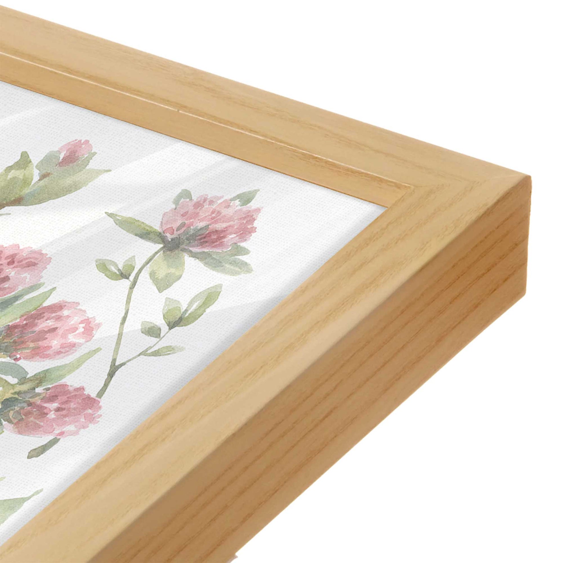 [Color:American Maple], Picture of art in an American Maple frame of the corner