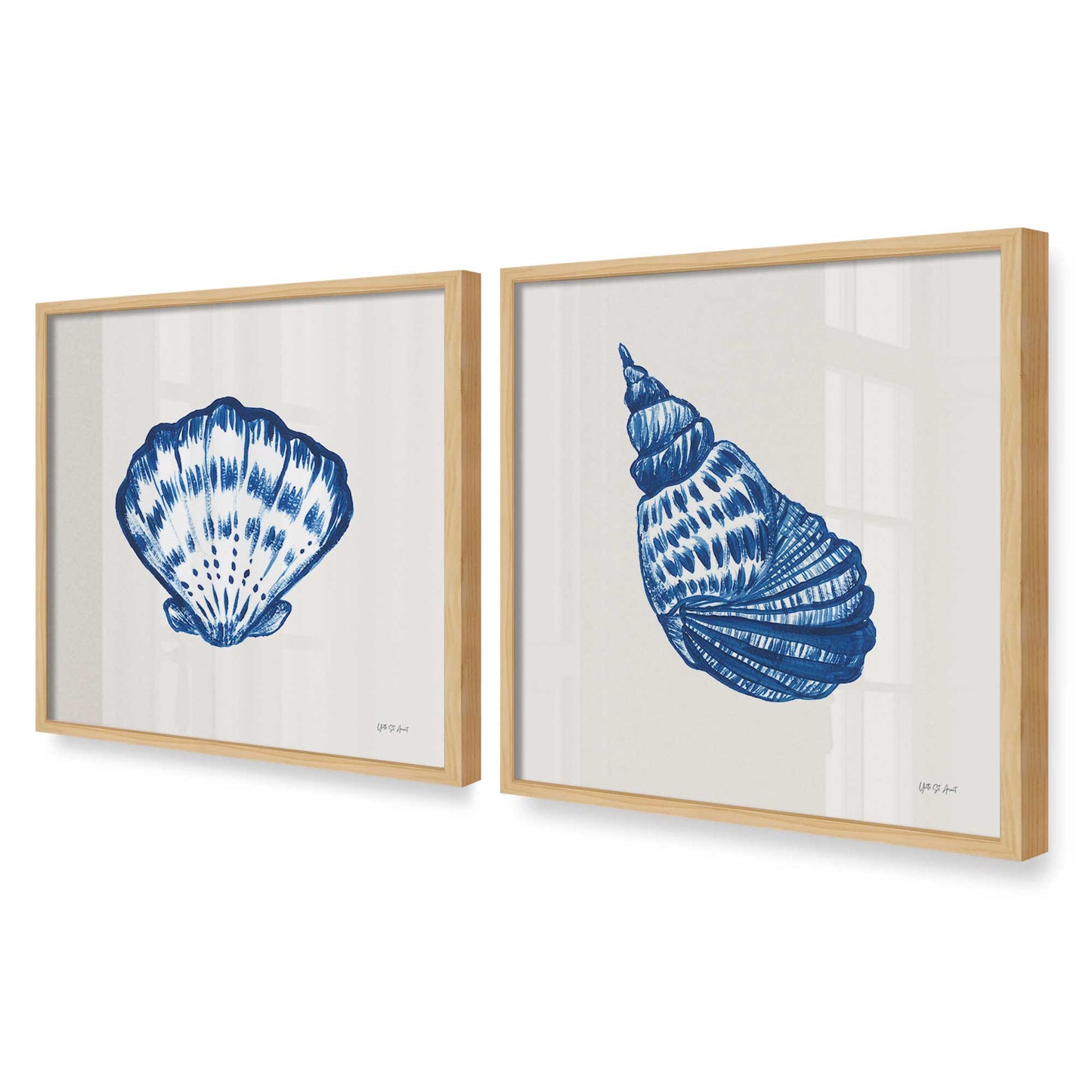[Color:American Maple], Picture of art in an American Maple frame at an angle