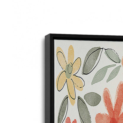 [Color:Satin Black], Picture of art in a Satin Black frame at an angle