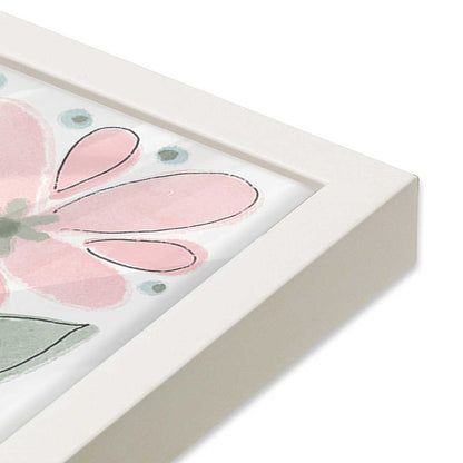 [Color:Opaque White], Picture of art in an Opaque White frame of the corner