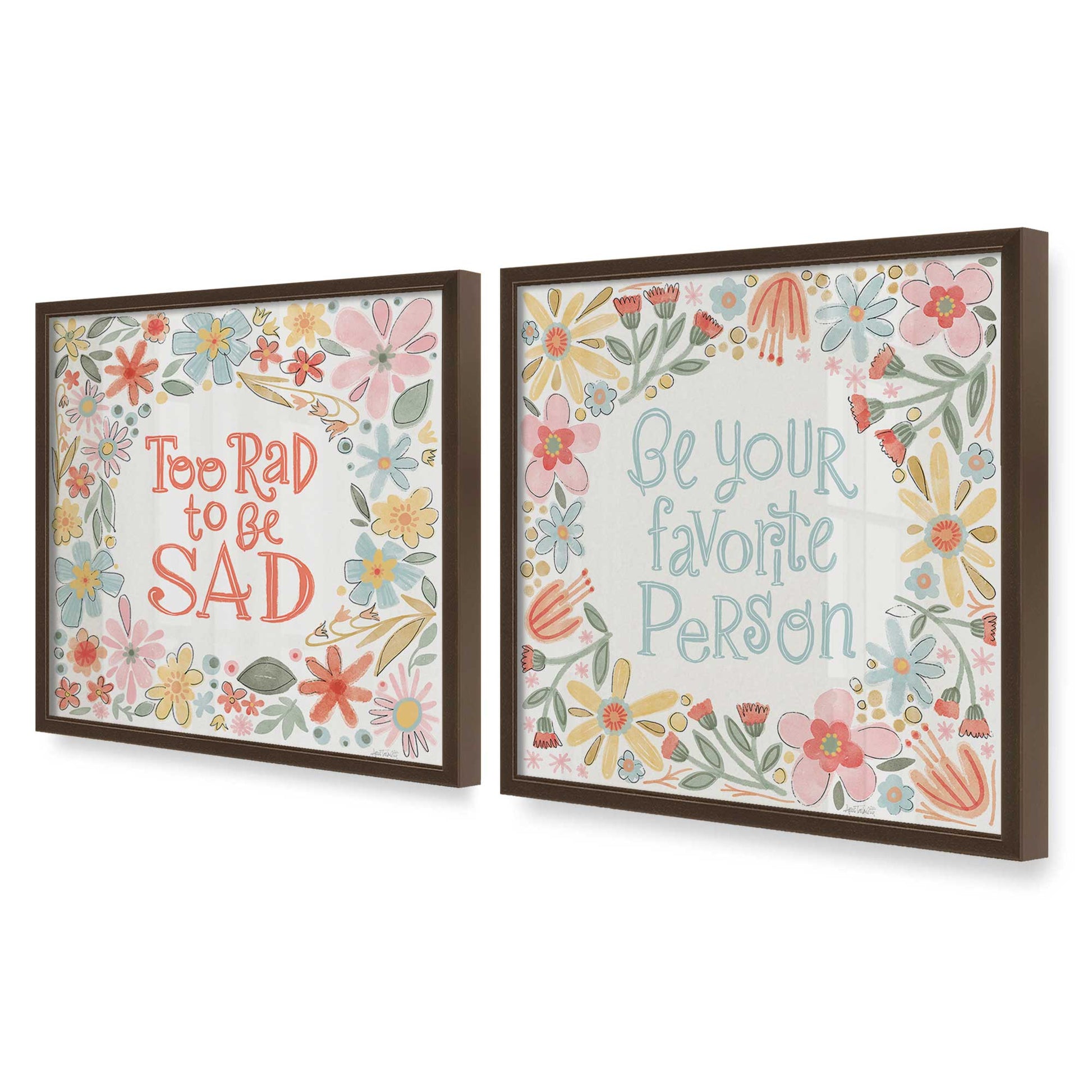 [Color:Belvinder Brown], Picture of art in a Belvinder Brown frame at an angle
