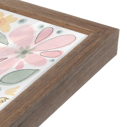 [Color:Walnut], Picture of art in a Walnut frame of the corner