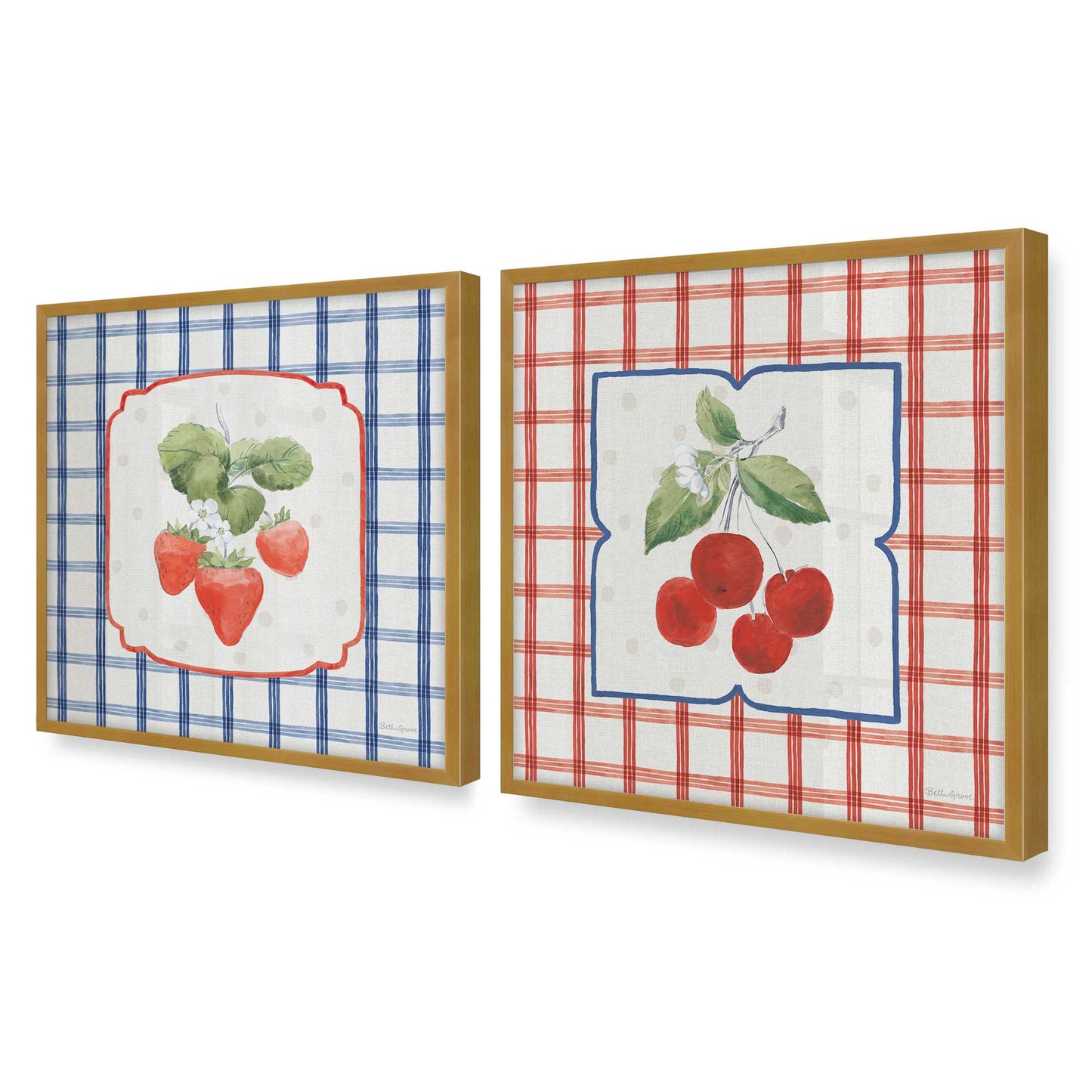 [Color:Polished Gold], Picture of art in a Polished Gold frame of the corner
